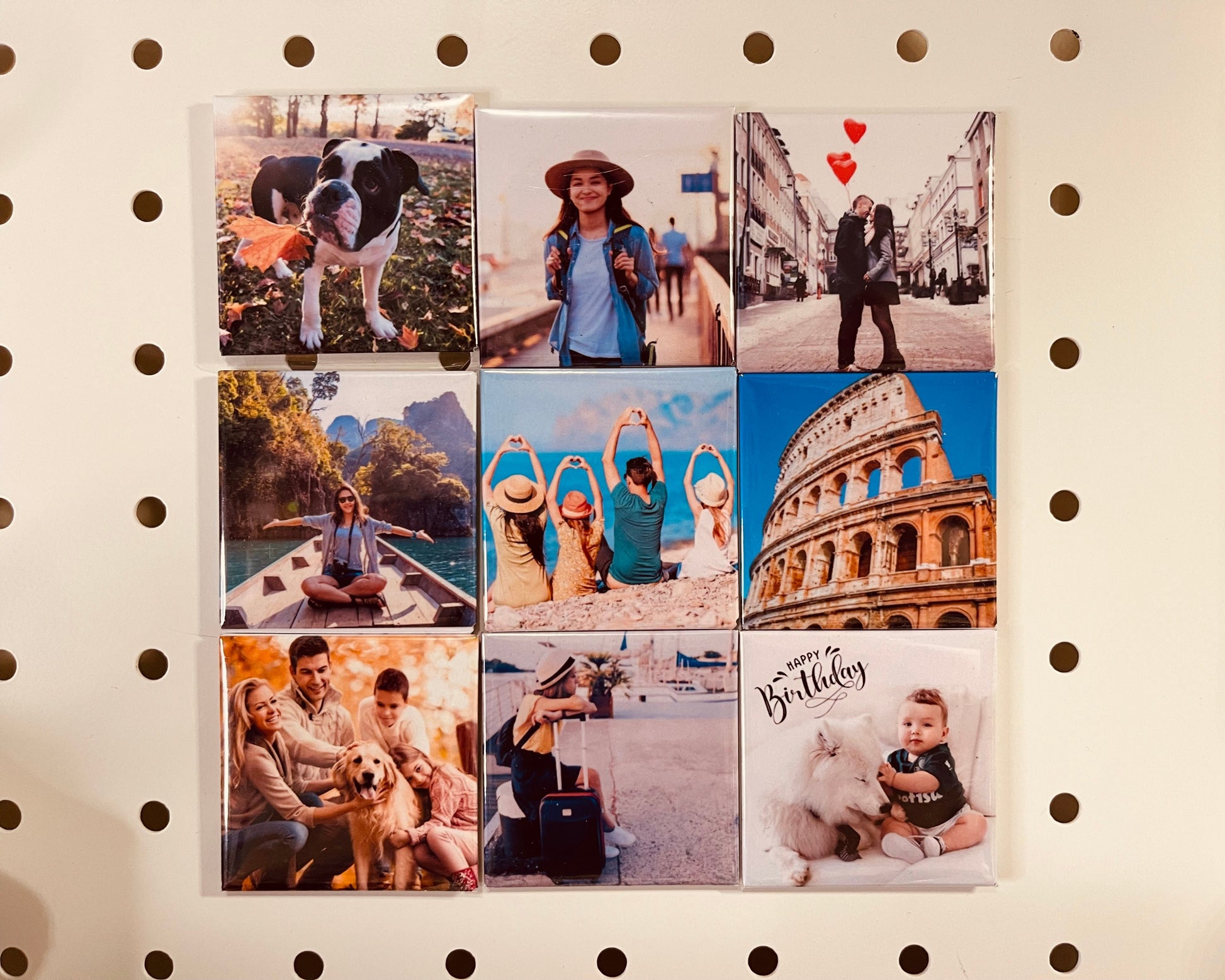 
9 Personalized Photo Magnets | Gift Ideas for family and friends. 